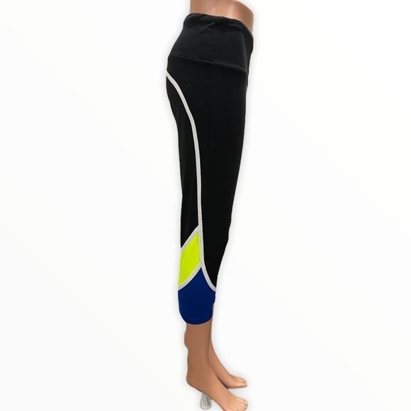 Victoria's Secret Black, Blue, and Yellow Leggings - Picture 4 of 6